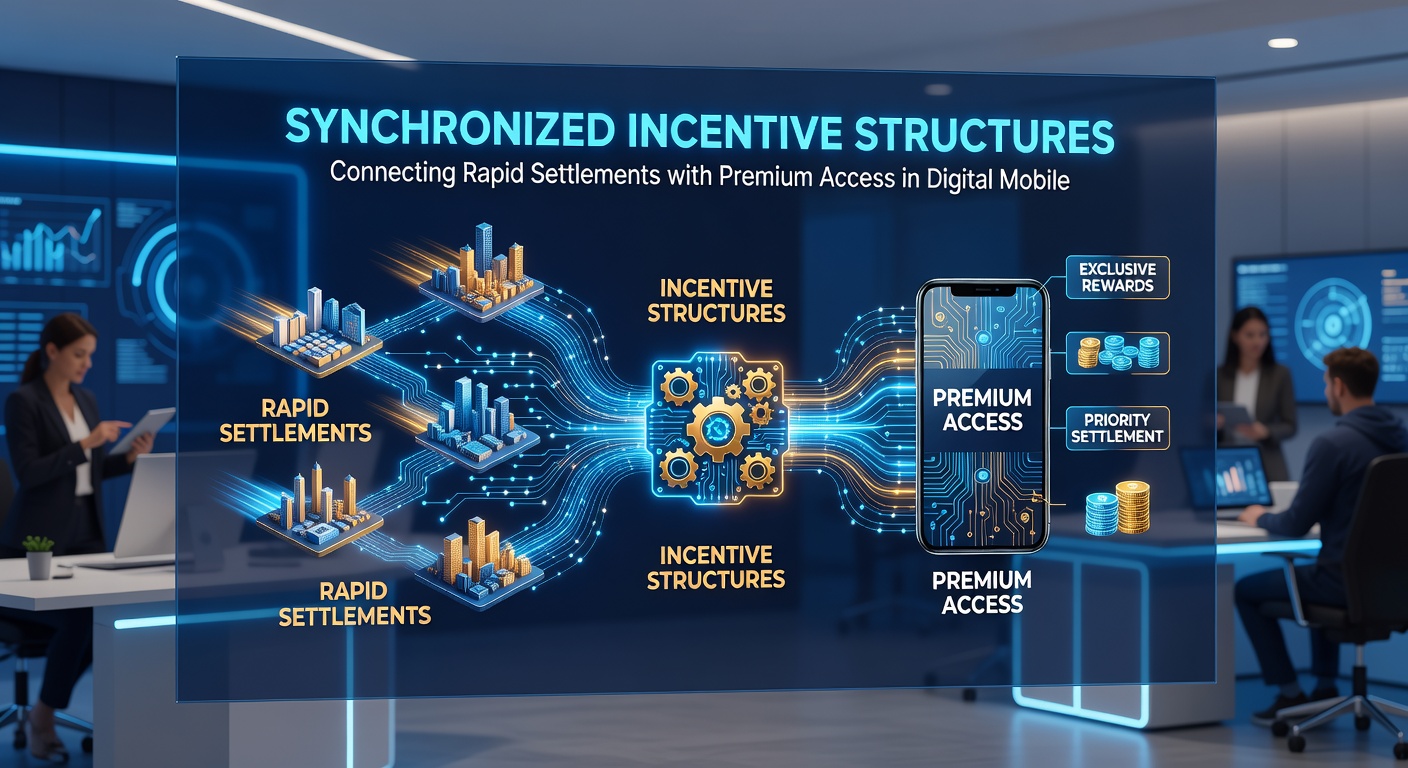 Users engaging with mobile app interfaces that display premium access unlocks tied to fast settlement confirmations